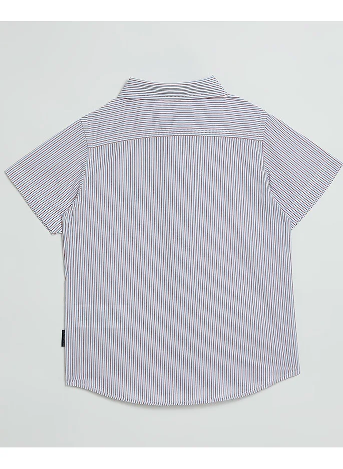 BEVERLY HILLS POLO CLUB  Striped Short Sleeves Shirt for Men | Best Price UAE